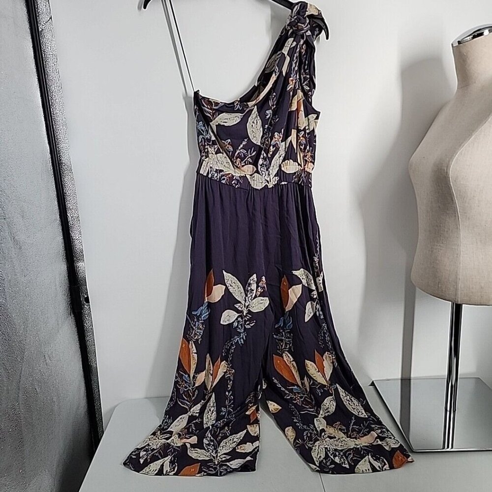 Free People Jumpsuit Womens X-Small Floral Island Time Asymmetrical One Piece